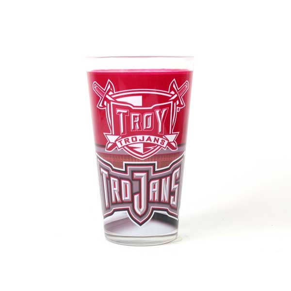 Troy University Pints - 16OZ Glass Full Bleed Team Pints - 12 For $30.00 - Mississippi Rebels (Ole Miss)