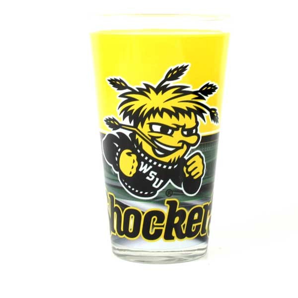 Wichita Shockers Pints - 16OZ Glass Stadium Style Pints - 12 For $30.00 - Wichita State