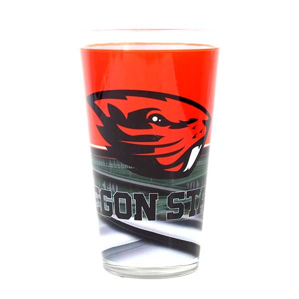 Oregon State Beavers Pints - 16OZ Glass Stadium Full Bleed Pints - 12 For $30.00 - Oregon State Beavers