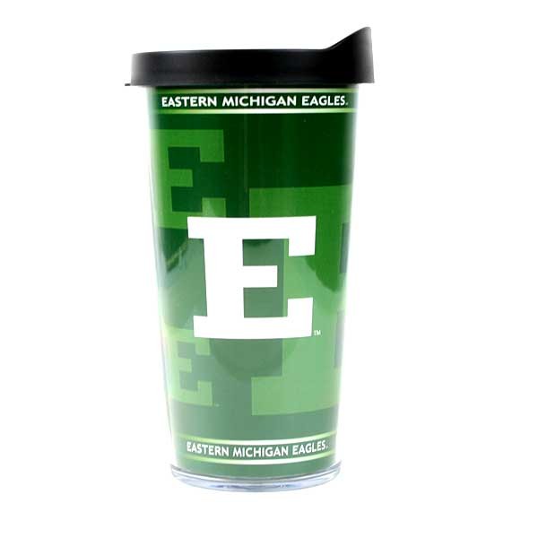 Eastern Michigan Eagles - 16OZ Clear Face Travel Mugs - 12 For $30.00 - Michigan