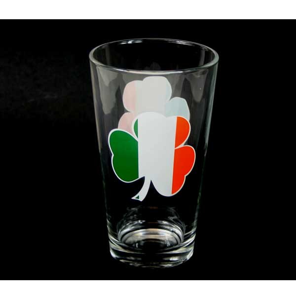 Miami Hurricanes Gear - Shamrock Style 16OZ Glass Pints - 12 For $30.00 - Miami Hurricanes