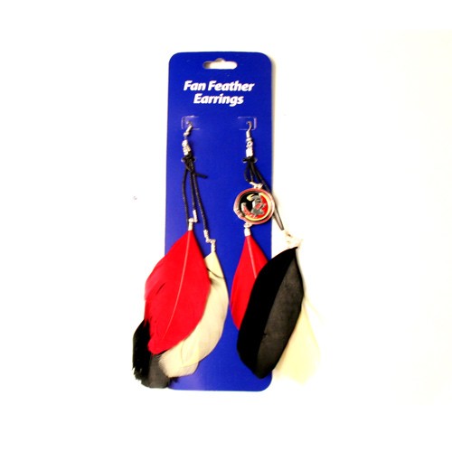 Blowout - Florida State Earrings - Dangle Feather Style - 12 Pair For $24.00 - Florida State