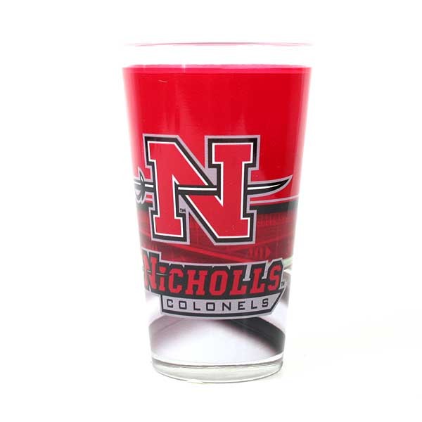 Nicholls State Colonels Gear - Full Bleed 16OZ Glass Pints - 12 For $30.00 - Other Teams