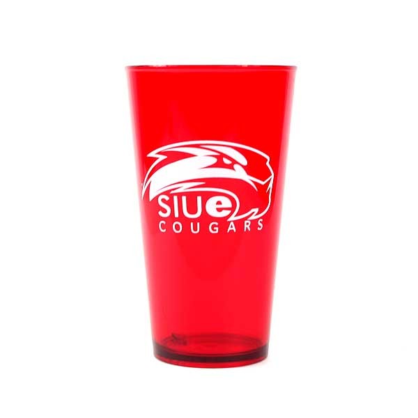 SIUE Cougars Products - Red 16OZ Glass Pints - 12 For $30.00 - Other Teams