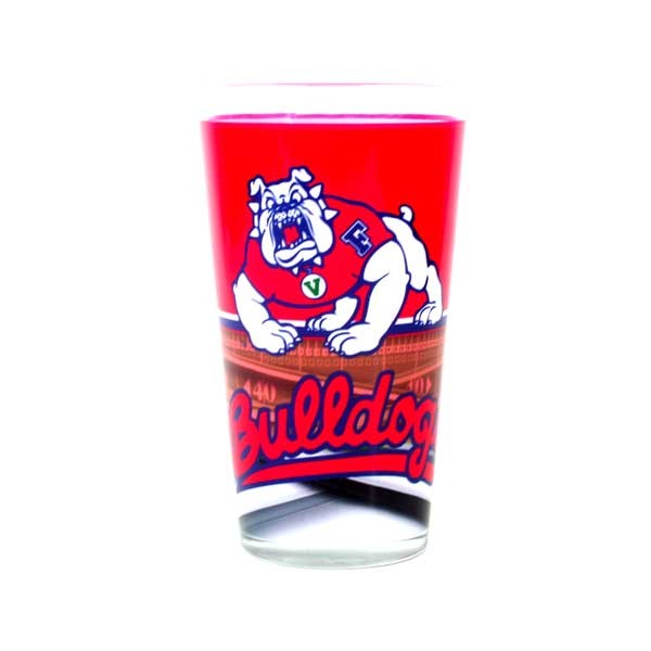 Fresno State Bulldogs Products - 16OZ Glass Full Bleed Pints - 12 For $30.00 - Other Teams