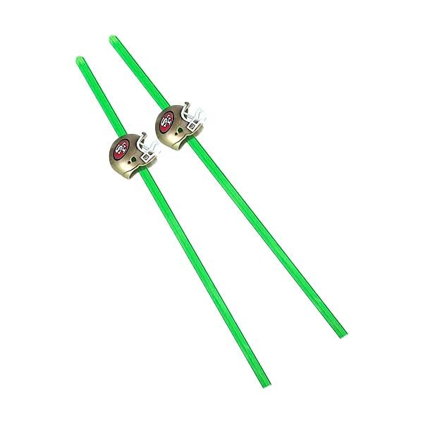 San Francisco 49ers - 2Pack Set Helmet Straws - 12 Sets For $18.00 - Wholesale San Francisco 49ers Product - 49ers Merchandise