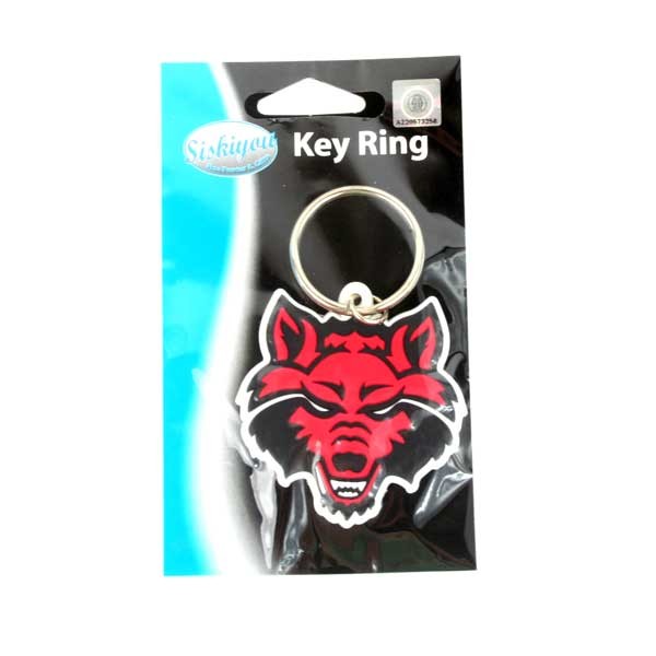 Arkansas State Red Wolves Keychains - Rubberized - 24 For $12.00 - Arkansas Razorbacks