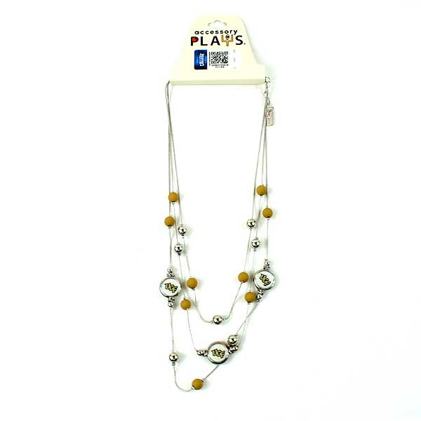 UCF Golden Knights - #0405 - Mid Chain Double Necklaces - 12 For $30.00 - UCF