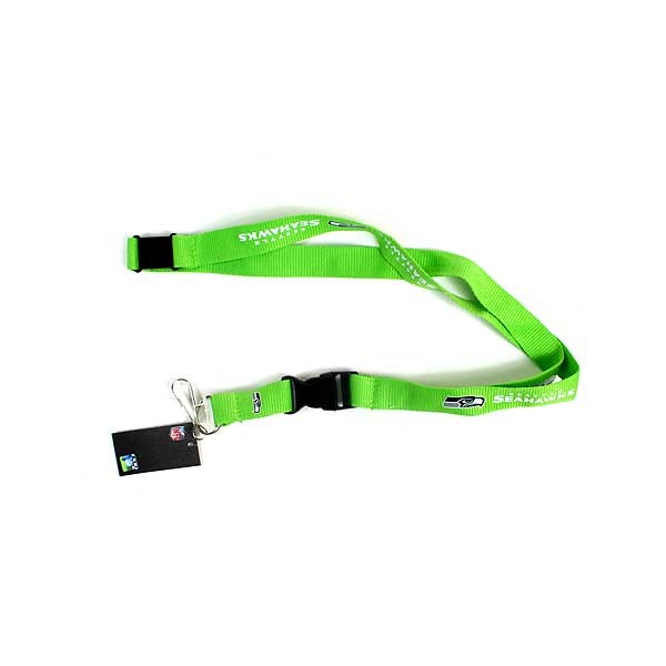 Seattle Seahawks Lanyards - Neon Green Team Color - 12 For $30.00 - Wholesale Seattle Seahawks Product - Seahawks Merchandise