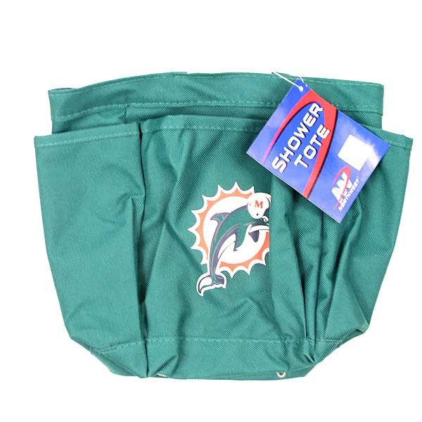 Miami Dolphins Gears - Canvas Shower Totes - 12 For $30.00 - Wholesale Miami Dolphins Products - Dolphins Merchandise