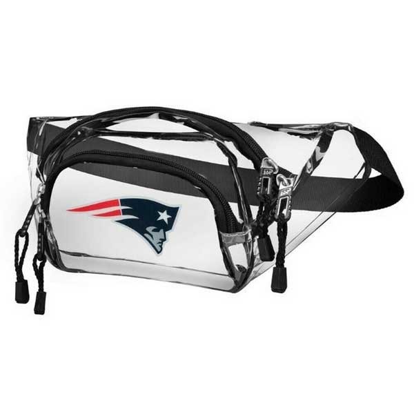 New England Patriots - Clear Transport Belt Bags - 2 For $13.00 - Wholesale New England Patriots - Patriots Merchandise