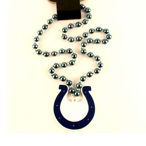 Blowout - Indianapolis Colts Beads - CLOSEOUT Style Beads - 12 For $30.00 - Wholesale Indianapolis Colts Products - Colts Merchandise