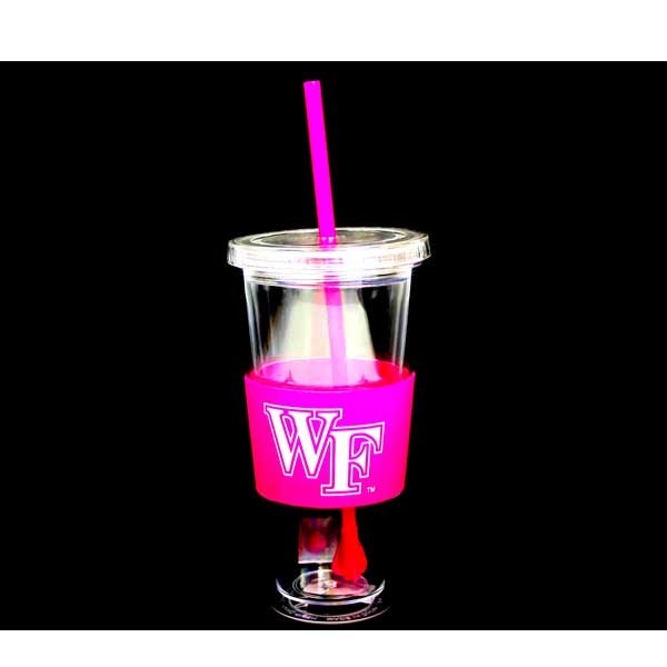 Wake Forest Gear - 22OZ Pink Straw Tumblers - 2 For $10.00 - Wake Forest