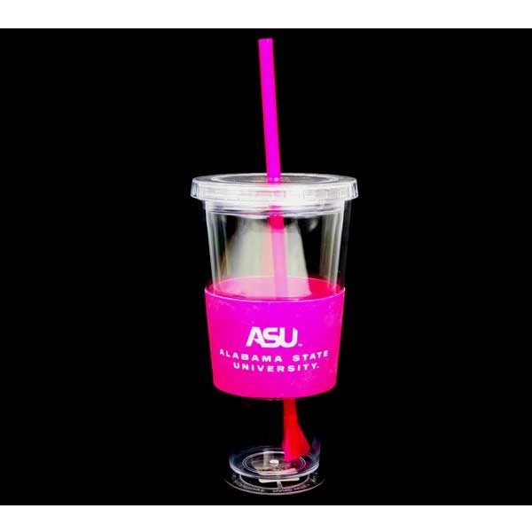 Alabama STATE - 22OZ Pink Straw Tumblers - 2 For $10.00 - Alabama