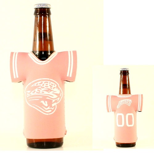 Blowout - Jacksonville Jaguars - Pink Bottle Huggies Jersey Style - 12 For $12.00 - Wholesale Jacksonville Jaguars Product - Jaguars Merchandise