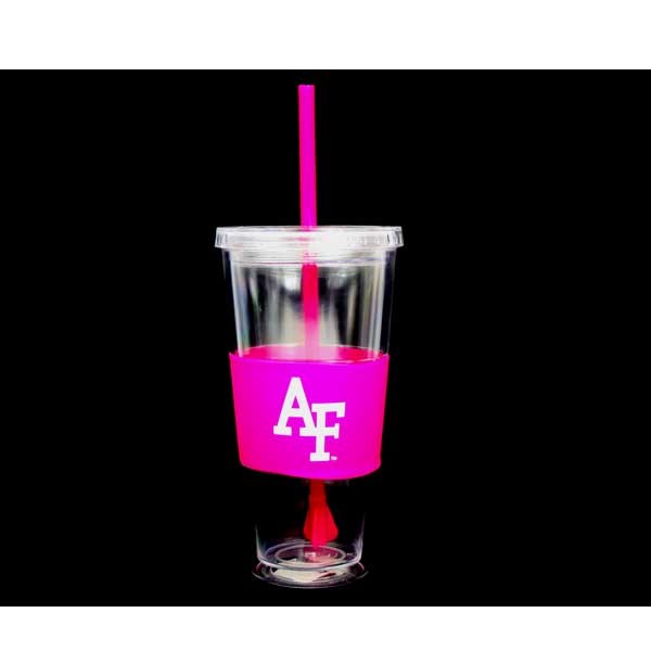 Air Force Tumblers - 22OZ Pink Wrapped Straw Tumblers - 12 For $48.00 - Other Teams