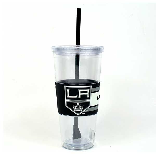 Los Angeles Kings - 22OZ Clear Wrapped Straw Tumblers - 12 For $48.00 - Los Angeles Kings
