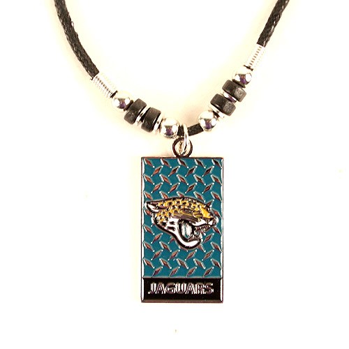 Blowout - Jacksonville Jaguars Necklaces - Diamond Plate Style - 12 For $30.00 - Wholesale Jacksonville Jaguars Product - Jaguars Merchandise