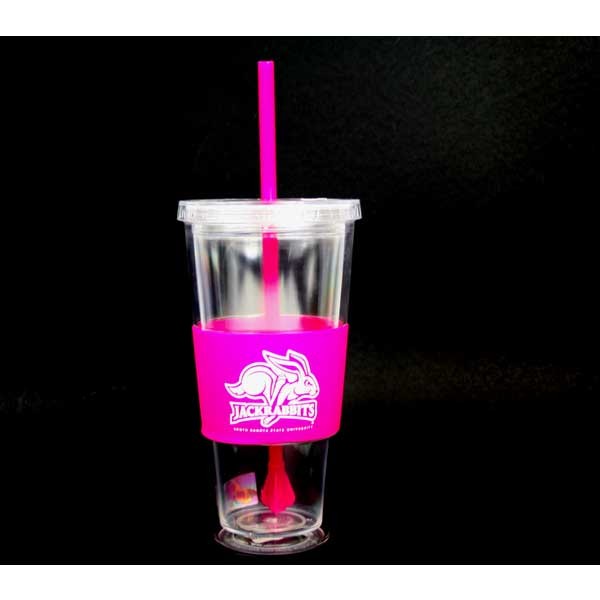 South Dakota State University Gear - 22OZ Pink Wrap Tumblers - 2 For $10.00 - South Dakota State Jack Rabbits