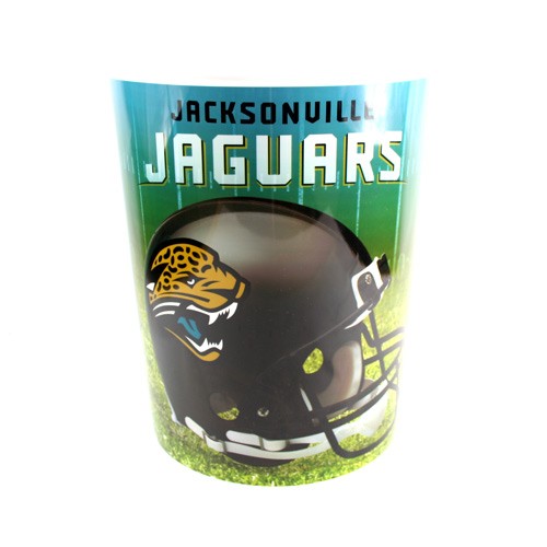 Blowout - Jacksonville Jaguars Trash Can - Big Helmet Yard Line Style - 2 For $10.00 - Wholesale Jacksonville Jaguars Product - Jaguars Merchandise