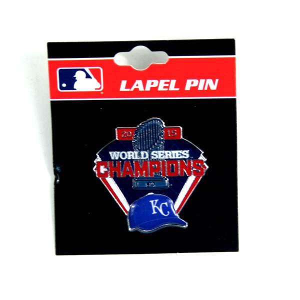 Blowout - Kansas City Royals 2015 World Series Championship Lapel Pins - 24 For $12.00 - Wholesale Kansas City Royals Products - Royals Merchandise