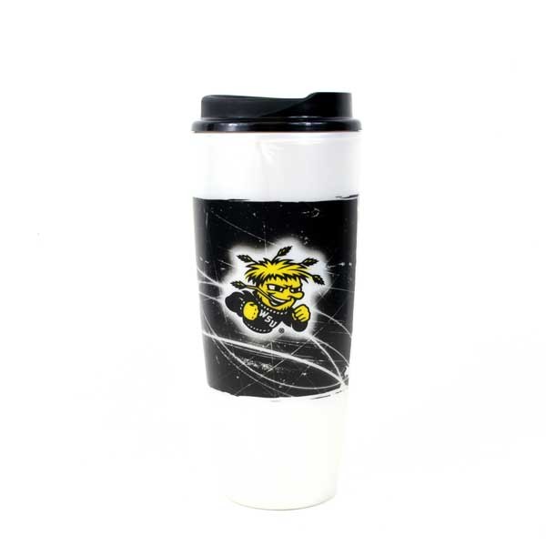 Wichita State Shockers - Lightning Style Thermoserve Travel Mugs - 12 For $42.00 - Wichita State
