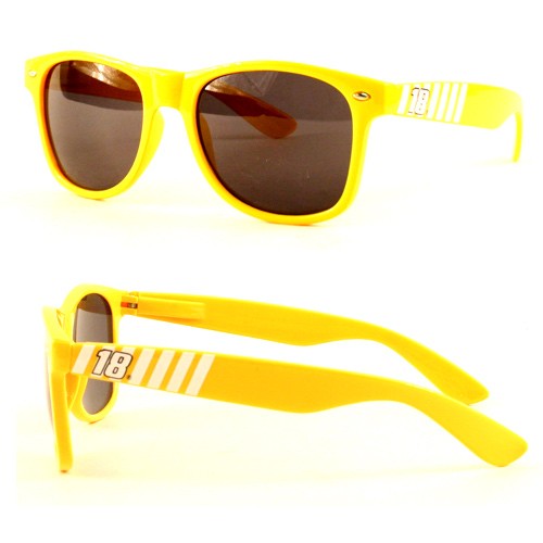 Blowout - Kyle Bush Sunglasses - Yellow RetroWear Style - #18 - 12 Pair For $24.00