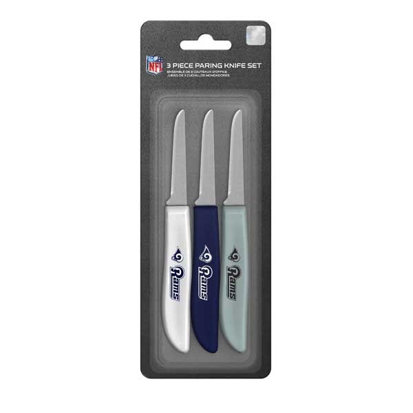Los Angeles Rams Knives - 3Pack Paring Knife Sets - 12 Sets For $42.00 - Wholesale Los Angeles Rams Products - Rams Merchandise 2