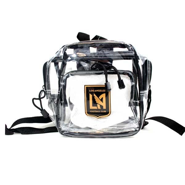 LA Football Club - Clear Stadium Backpacks - 2 For $10.00 - Wholesale Mystery Merchandise - Wholesale John Deere - Wholesale Licensed Products