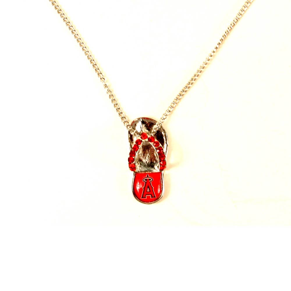 Blowout - Los Angeles Angels Necklaces - Flip Flop Style - 12 For $24.00 - Wholesale Los Angeles Angels Products - Angels Merchandise