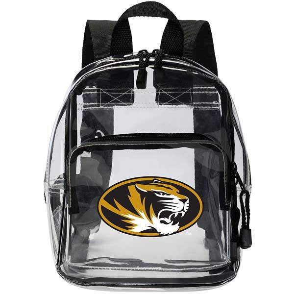 Missouri Tigers Backpacks - Clear Mini Stadium Style - 12 For $60.00 - Missouri Tigers