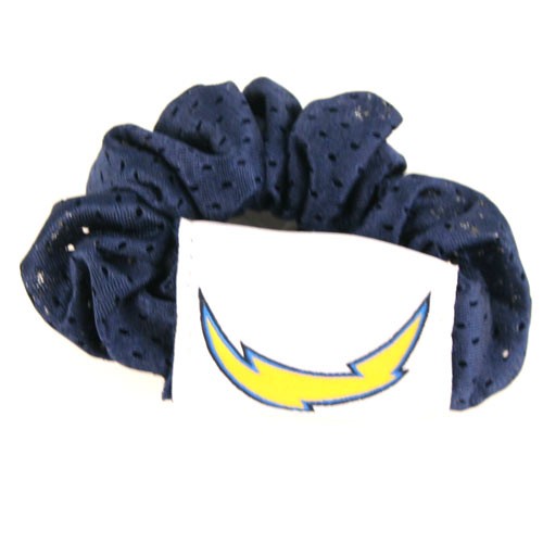 Blowout - Los Angeles Chargers - Blue Wholesale Hair Scrunchies / Twisty - 12 For $18.00 - Wholesale Los Angeles Chargers Products - Chargers Merchandise