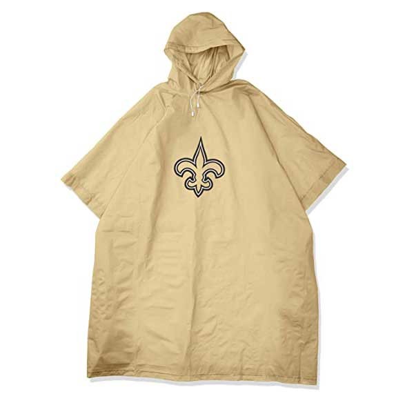 New Orleans Saints Gear - Deluxe Heavyweight Poncho - 12 For $54.00 - Wholesale New Orleans Saints Product - Saints Merchandise