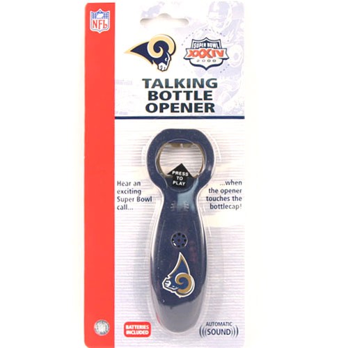 Blowout - Los Angeles Rams - NFL Talking Bottle Openers. 12 Per Display. 24 Openers for $12.00 (NEED BATTERIES) - Wholesale Los Angeles Rams Products - Rams Merchandise