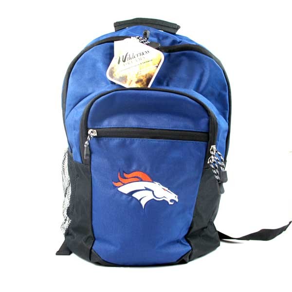 Denver Broncos Backpacks - The Warning Style - 2 For $25.00 - Wholesale Denver Broncos Products - Denver Merchandise