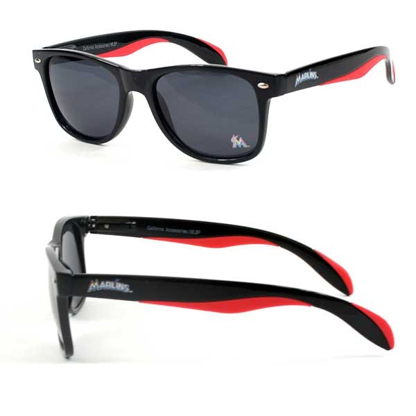 Miami Marlins Sunglasses - 2Tone Retro Polarized - 12 Pair For $42.00 - Wholesale Miami Marlins Products - Marlins Merchandise