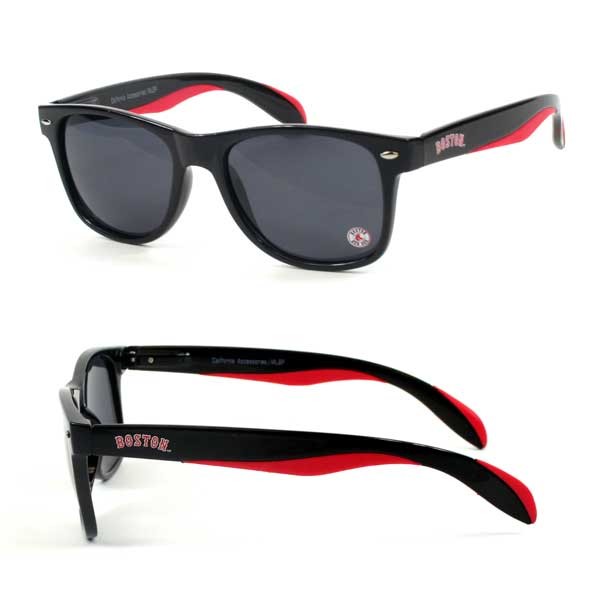 Boston Red Sox Sunglasses - Polarized 2Tone Retro Style - 12 Pair For $42.00 - Wholesale Boston Red Sox Products - Red Sox Merchandise 2