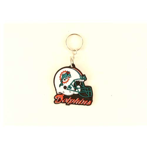Blowout - Miami Dolphins Keychains - Rubber Helmet - 24 For $12.00 - Wholesale Miami Dolphins Products - Dolphins Merchandise
