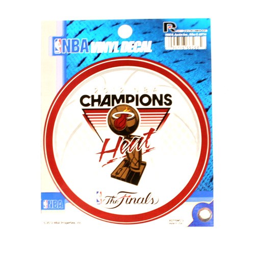 Blowout - Miami Heat Decals - Champions Style - ROUND Decal - 24 For $24.00 - Miami Heat