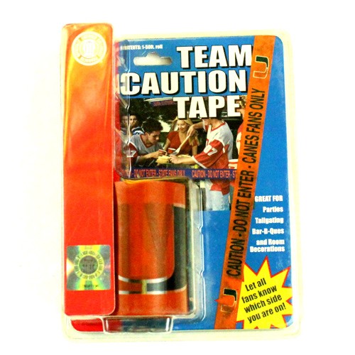 Blowout - Miami Hurricanes Tailgate Tape - Crime Scene Tape - 24 Rolls For $12.00 - Miami Hurricanes