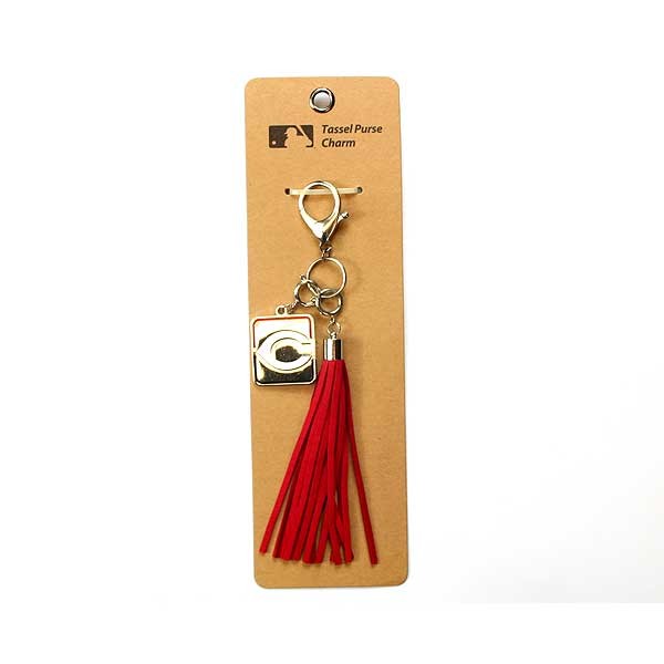 Cincinnati Reds Keychains - Tassel Charms - 12 For $24.00 - Wholesale Cincinnati Reds Products - Reds Merchandise