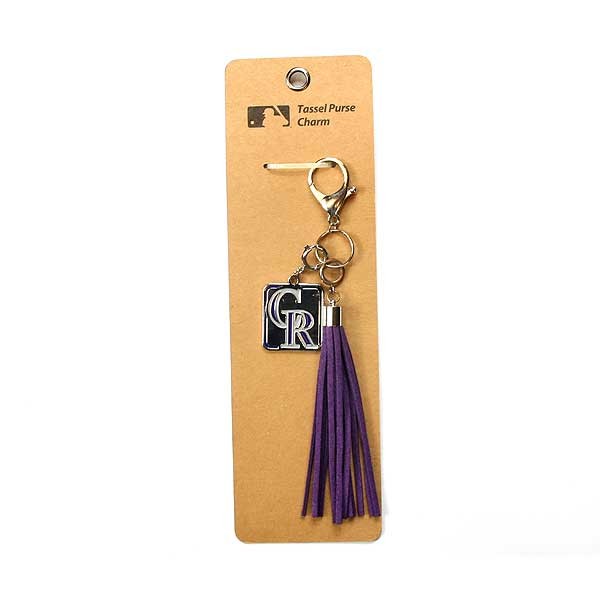 Colorado Rockies Keychains - Tassel Charms - 12 For $24.00 - Wholesale Colorado Rockies Products - Rockies Merchandise
