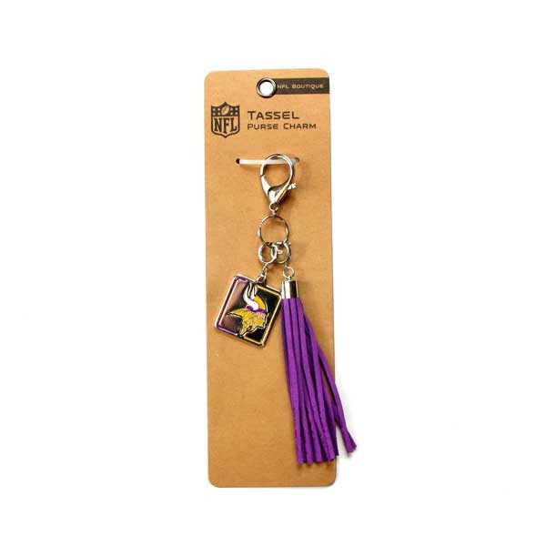 Minnesota Vikings Tassle Charm Keychains - 12 For $24.00 - Wholesale Minnesota Vikings Products - Vikings Merchandise 2