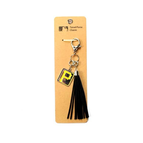 Pittsburgh Pirates Keychains - Charm Tassel - 12 For $24.00 - Wholesale Pittsburgh Pirates Products - Pirates Merchandise