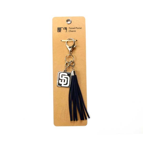 San Diego Padres Keychains - Charm Tassel - 12 For $24.00 - Wholesale San Diego Padres Products - Padres Merchandise