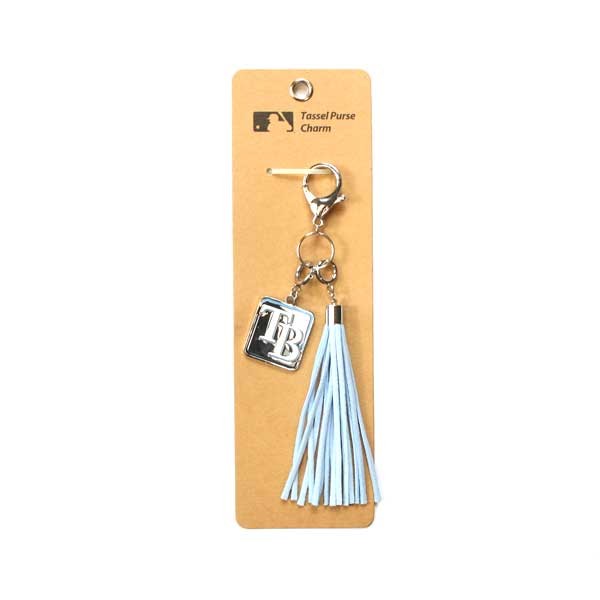 Tampa Bay Rays Keychains - Charm Tassel - 12 For $24.00 - Wholesale Tampa Bay Rays Products - Rays Merchandise