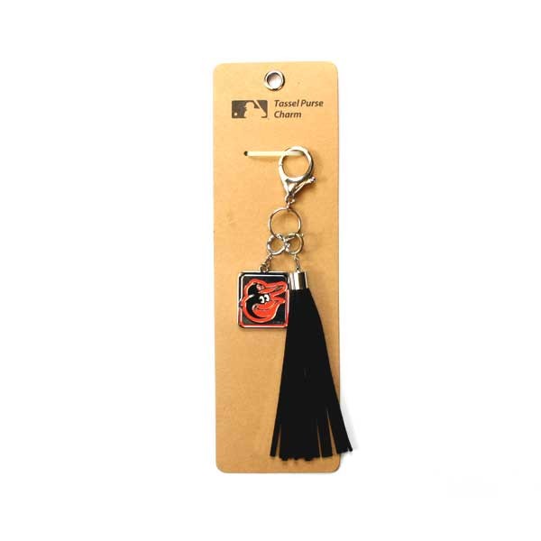Baltimore Orioles Keychains - Tassel Style - 12 For $24.00 - Wholesale Baltimore Orioles Products - Orioles Merchandise