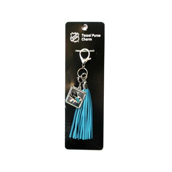 San Jose Sharks Keychains - Tassel Style - 12 For $24.00 - San Jose Sharks