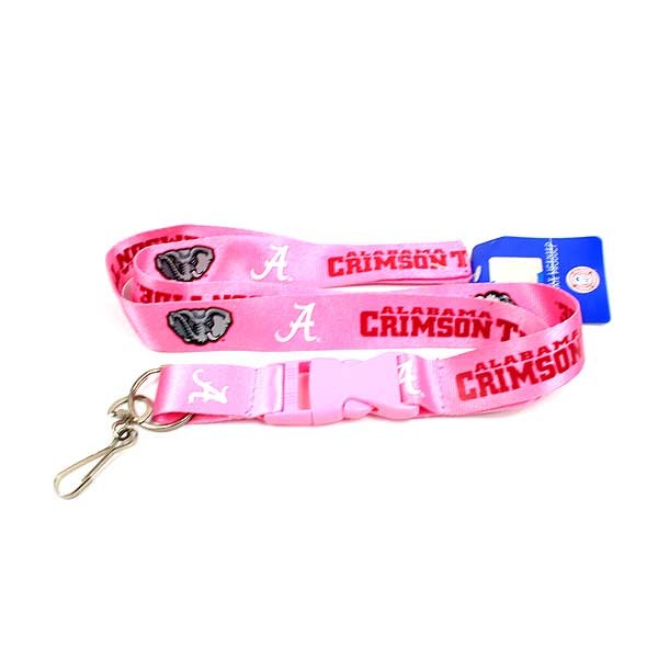 Alabama Lanyards - Pink Lobster Hook Style - 12 For $24.00 - Alabama