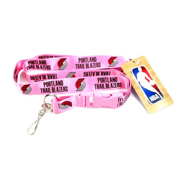 Portland Trailblazers Lanyards - Pink 2Sided Style - 12 For $30.00 - Portland Trailblazers
